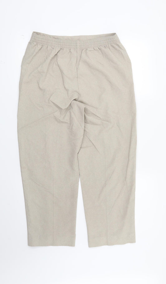 Isle Womens Beige Trousers Size 12 L25 in