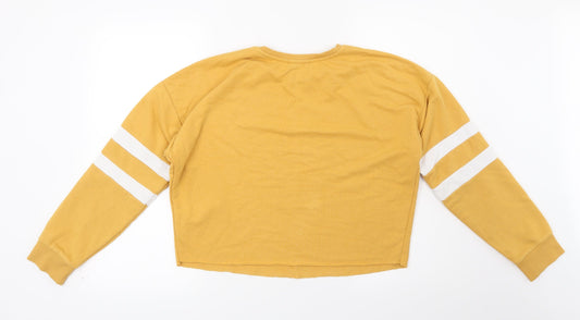 New Look Girls Yellow Pullover Sweatshirt Size 14-15 Years - MNHTTN BKLYN NYC