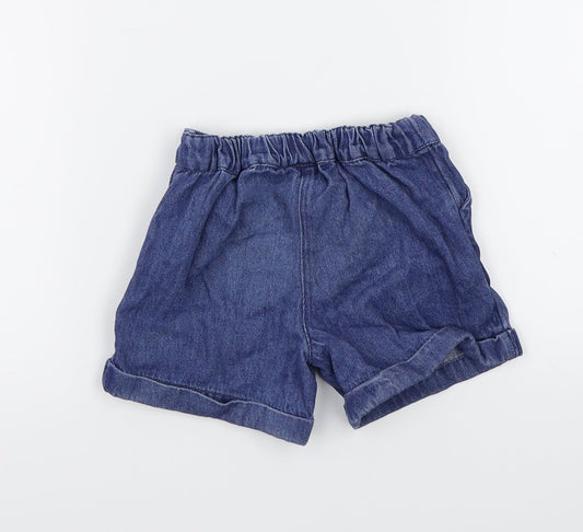 Marks and Spencer Girls Blue Bermuda Shorts Size 2-3 Years