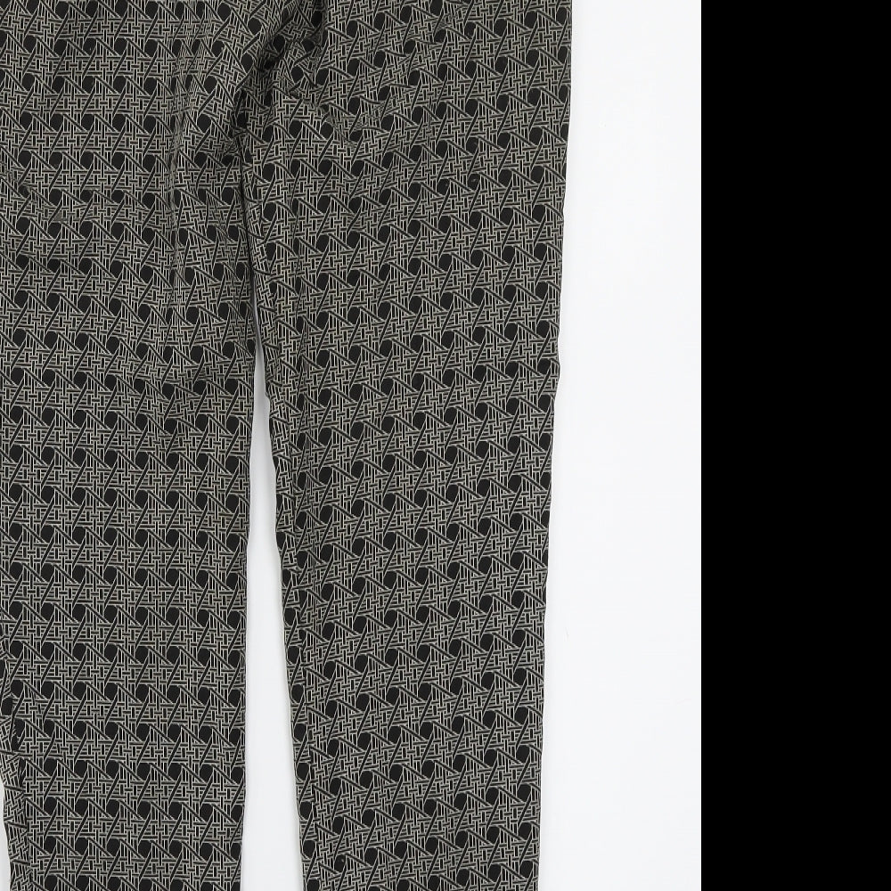 Oasis Womens Black Trousers Size 8 L27 in