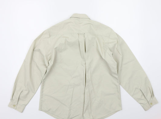 scoul days Womens Beige Basic Button-Up Size M