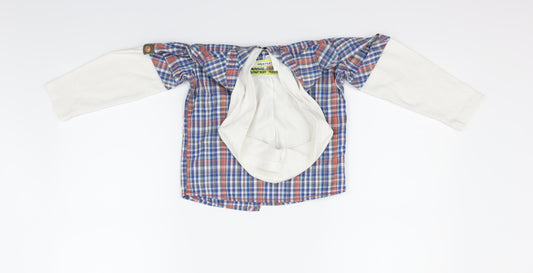 Rocha John Rocha Girls Blue Check Jacket Size 4-5 Years
