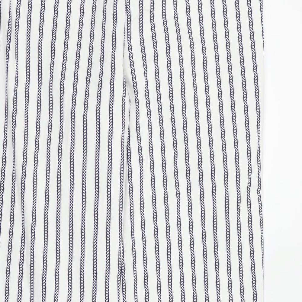 Tu Woman Womens White Trousers Size 12 L25 in