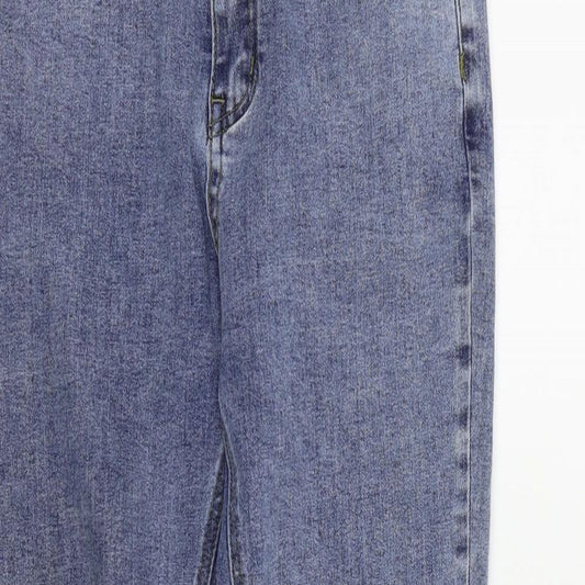 SheIn Womens Blue Straight Jeans Size M L28 in
