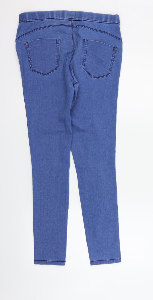 deniem & co Womens Blue Straight Jeans Size 12 L28 in