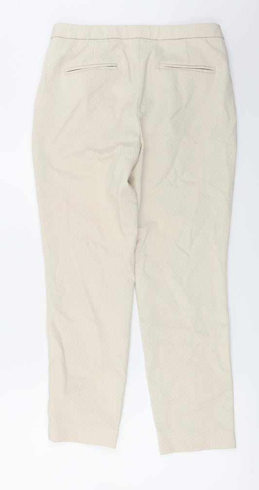 Lila Rose Womens Ivory Trousers Size 8 L24 in