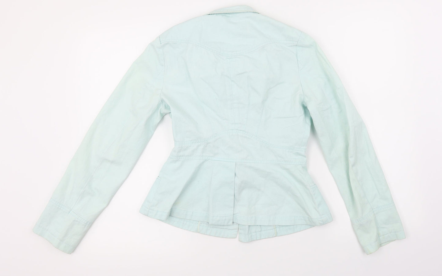 Jane Norman Womens Green Jacket Coat Size 8