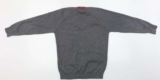 magic lit Mens Grey Pullover Jumper Size S