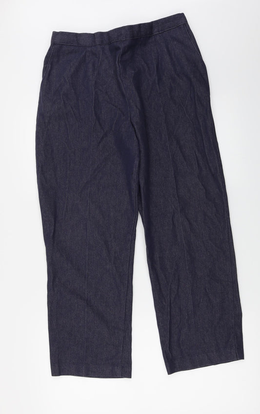 Preworn Womens Blue Trousers Size 18 L23 in