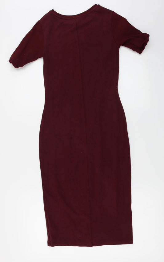 Topshop Womens Red Bodycon Size 8