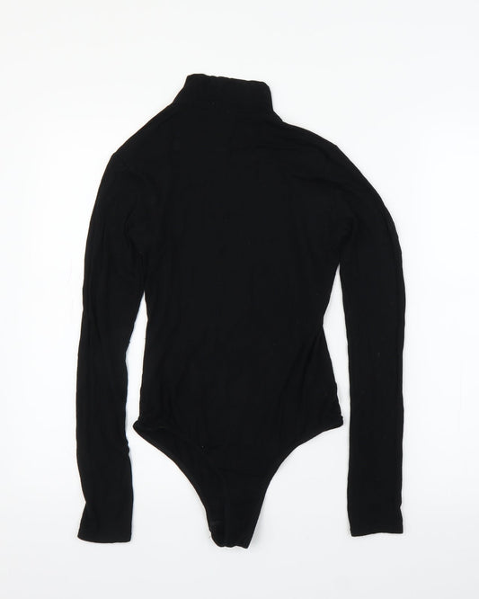 PRETTYLITTLETHING Womens Black Leotard One-Piece Size 8