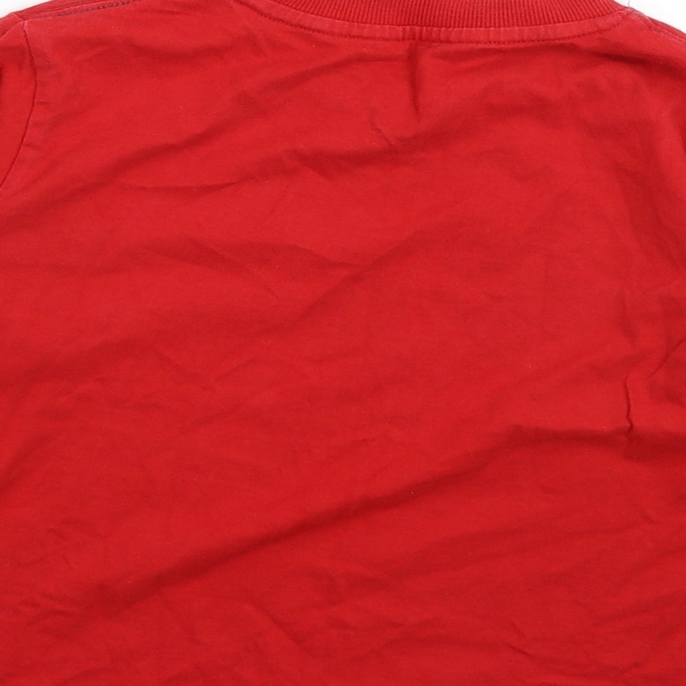Adams Boys Red Batik Basic T-Shirt Size 7 Years