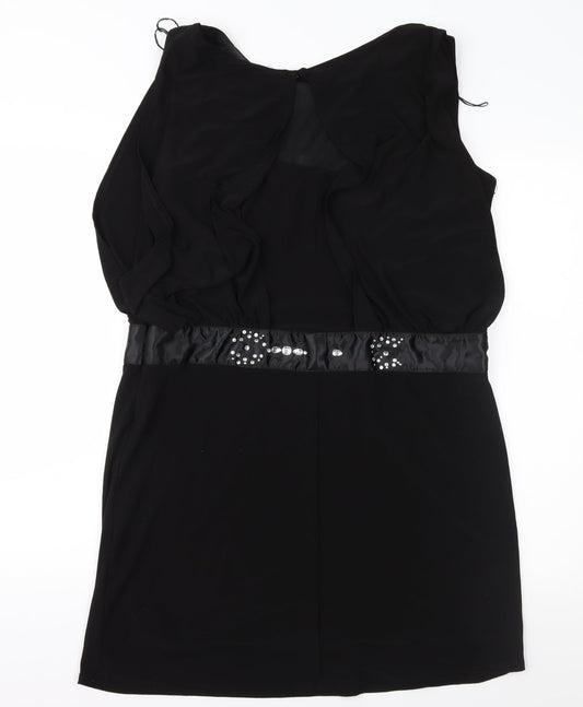 Scarlet Nite Womens Black Shift Size 14