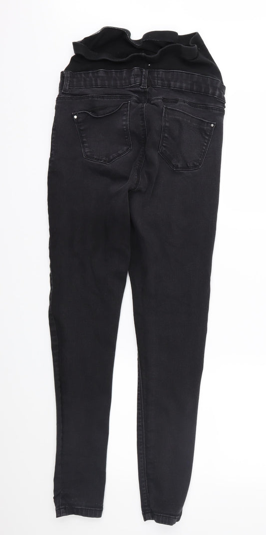 Dorothy Perkins Womens Black Denim Skinny Jeans Size 8 L28 in