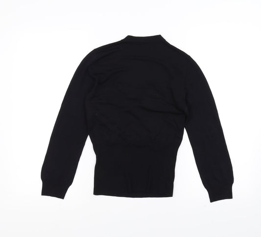 Preworn Womens Black Basic Blouse Size S