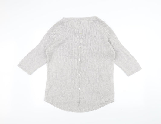 NEXT Womens White Knit Pullover Jumper Size 10