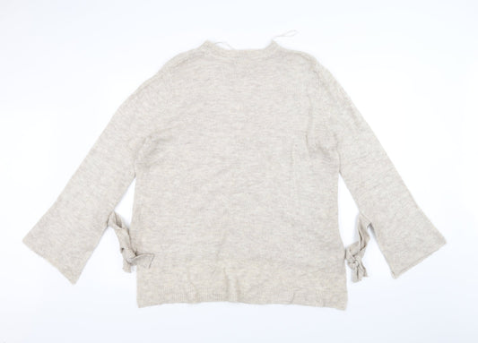 Red Herring Womens White Pullover Jumper Size 12
