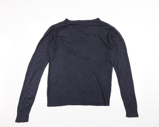 Cedar Wood State Mens Blue Pullover Jumper Size M