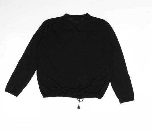 Moto Womens Black Pullover Jumper Size S