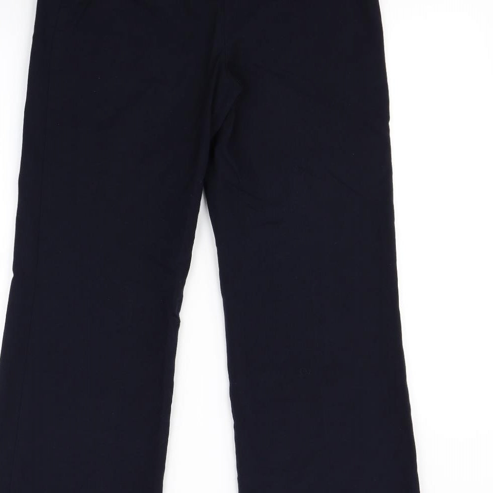 M&s Womens Blue Dress Pants Trousers Size 8 L30 in
