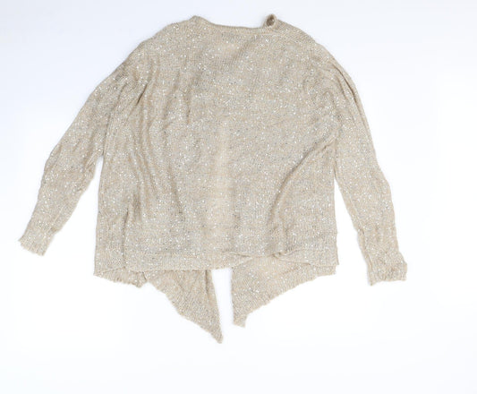 Casamia Womens Beige Cardigan Jumper Size L