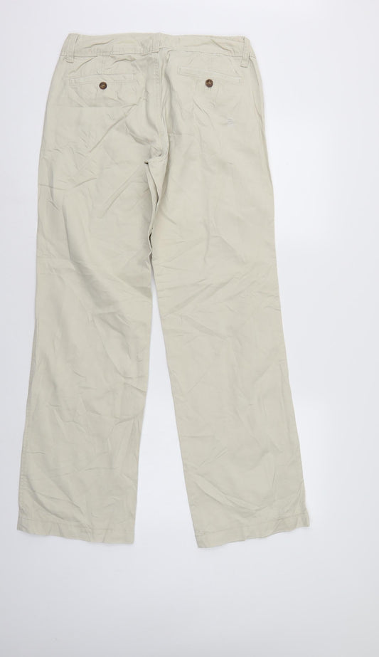 Old Navy Womens Ivory Denim Straight Jeans Size 6 L31 in