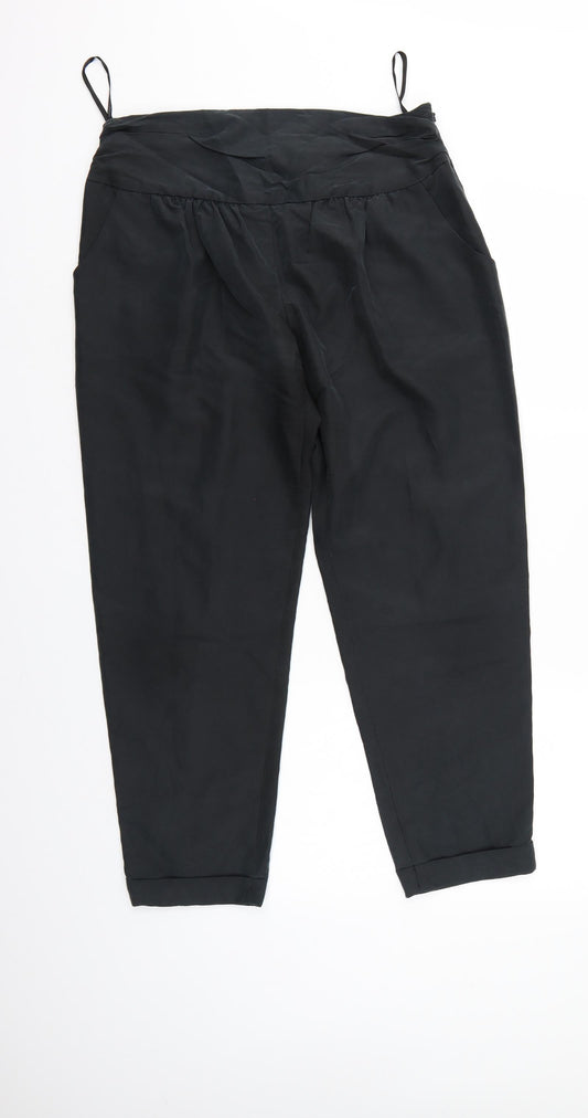 Dorothy Perkins Womens Black Trousers Size 10 L25 in