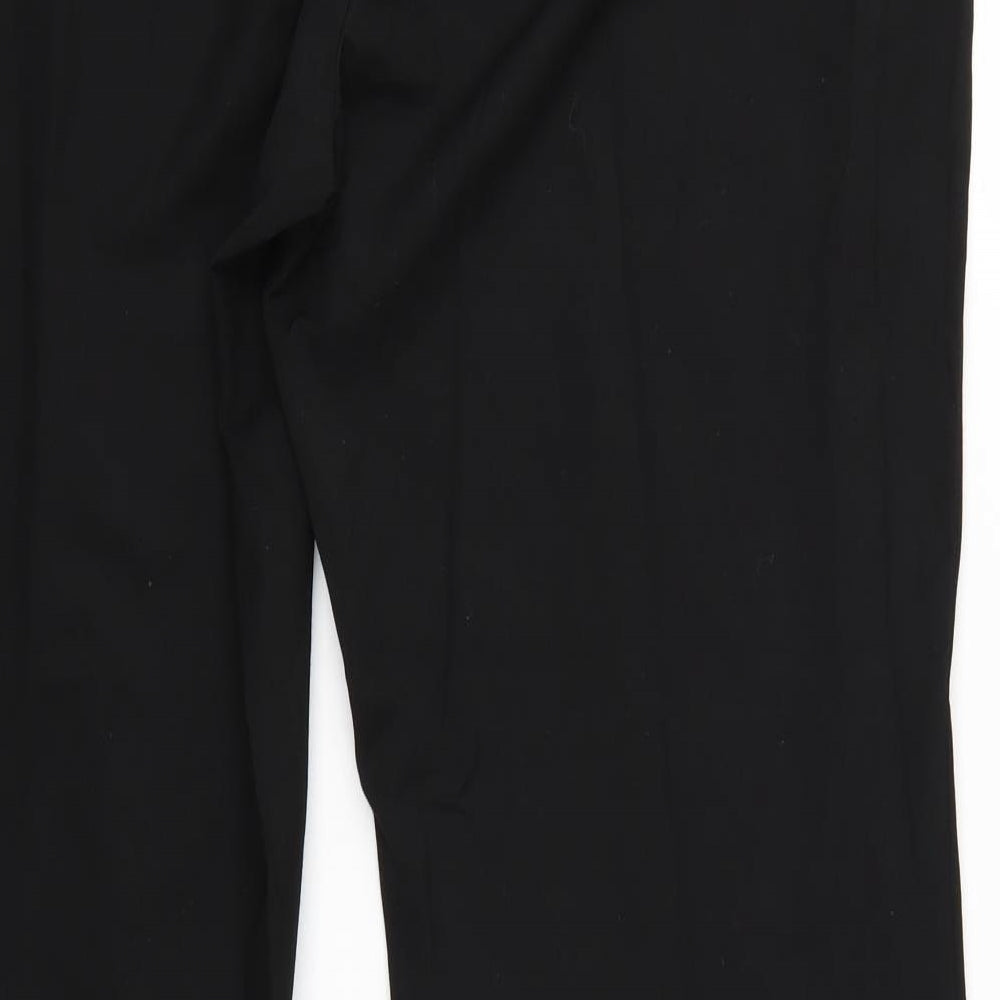 M&S Womens Black Trousers Size 18 L27 in