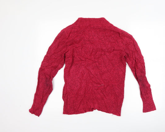 M&Co Womens Pink Pullover Jumper Size M
