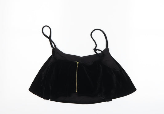 New Look Womens Black Cropped Tank Size 14