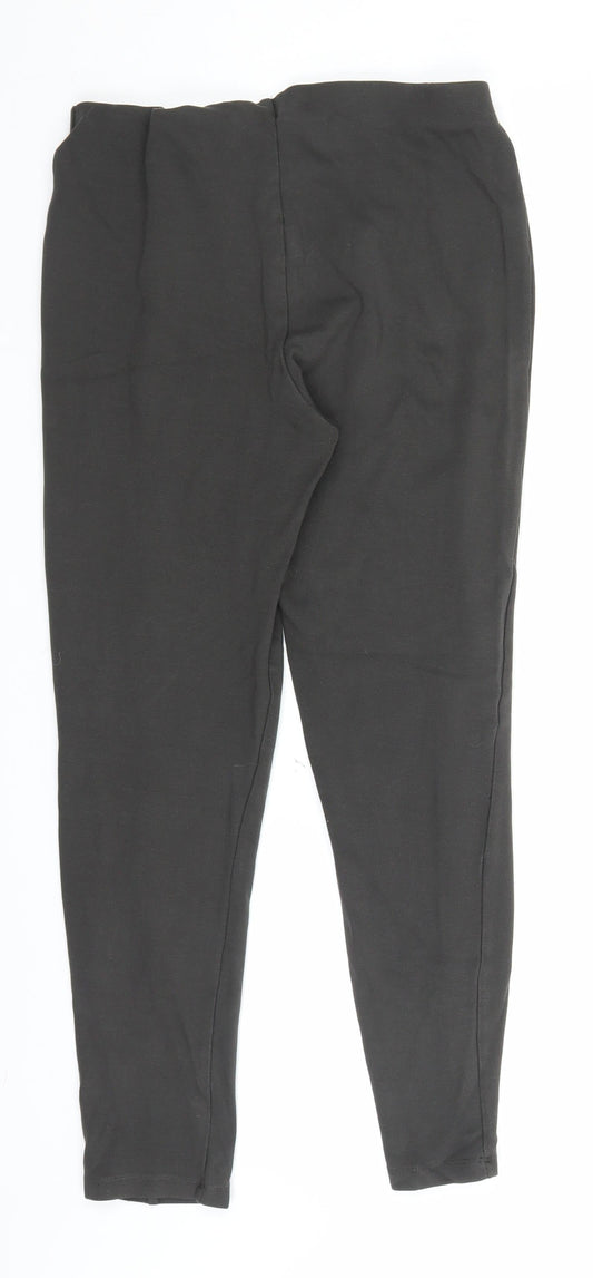 Marks and Spencer Womens Grey Trousers Size 14 L26 in