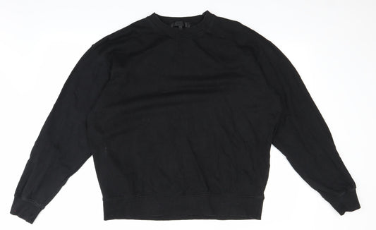 Mennace Mens Black Pullover Jumper Size M
