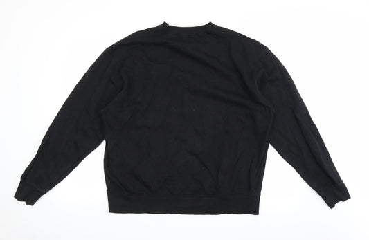 Mennace Mens Black Pullover Jumper Size M