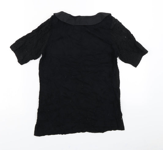 NEXT Womens Black Basic T-Shirt Size 8