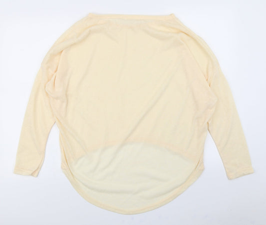Vicabo Womens Yellow Basic T-Shirt Size S