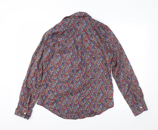 Gap Womens Multicoloured Floral Basic Button-Up Size XS