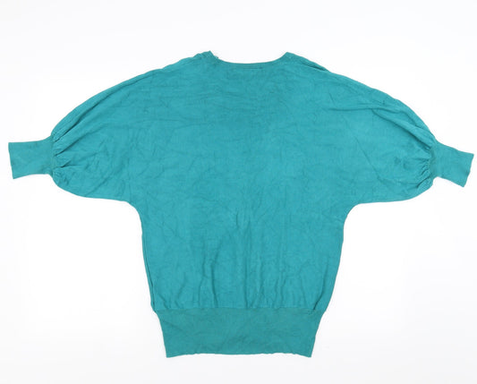 New Look Womens Green Cardigan Jumper Size 10