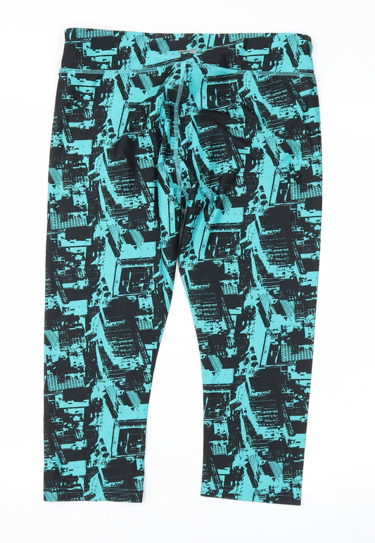 Active Works Womens Blue Capri Leggings Size M L20 in - Stretch waistband