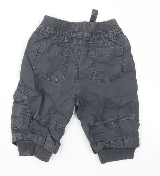 m Boys Grey Track Pants Trousers Size 3-6 Months