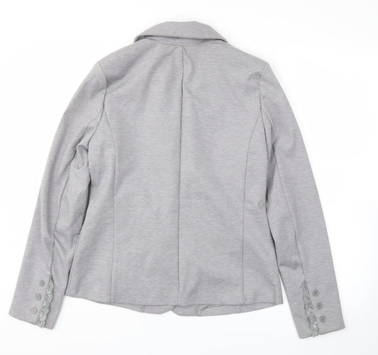 Cream Womens Grey Jacket Blazer Size M