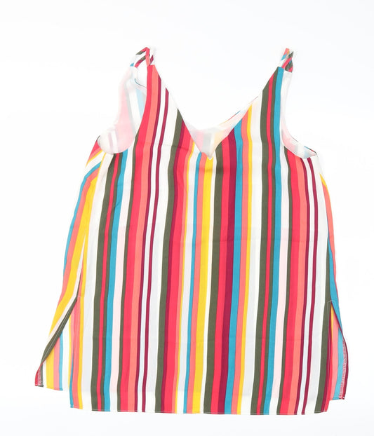 Papaya Womens Multicoloured Striped Basic Blouse Size 12