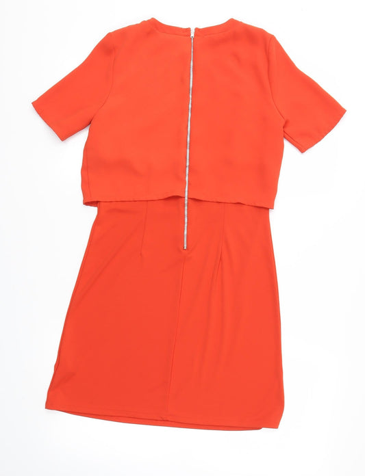 Oasis Womens Red A-Line Size XS