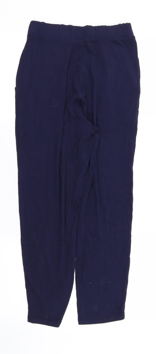 ASOS Womens Blue Capri Trousers Size 10 L24 in - Stretch waistband