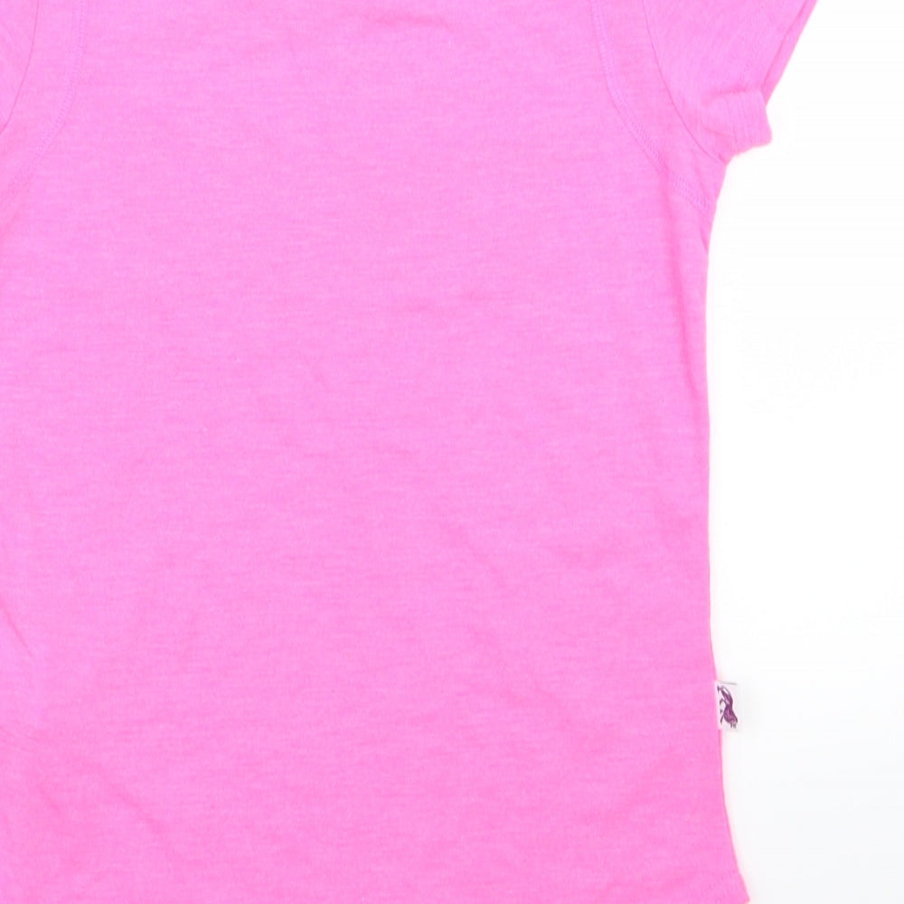 Lonsdale Girls Pink Basic T-Shirt Size 11-12 Years