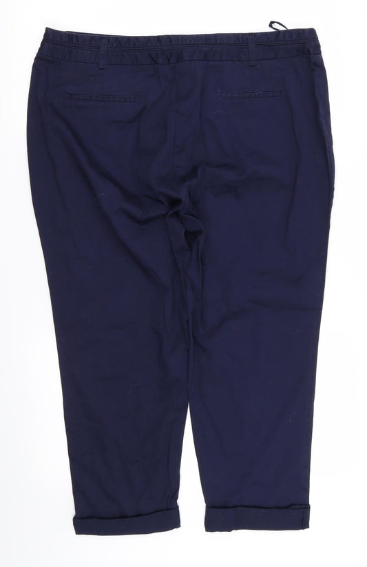 Epilogue Womens Blue Capri Trousers Size 20 L21 in
