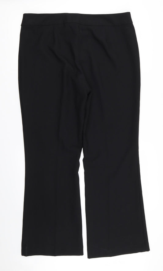Asda George Womens Black Trousers Size 16 L26 in