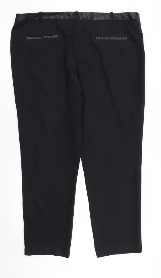 Limited Edition Womens Black Trousers Size 18 L23 in