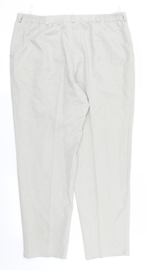 Preworn Womens Grey Trousers Size 22 L26 in
