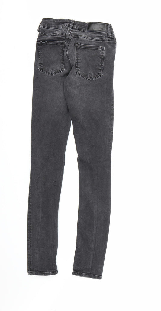 Never Denim Womens Black Denim Skinny Jeans Size XS L29 in
