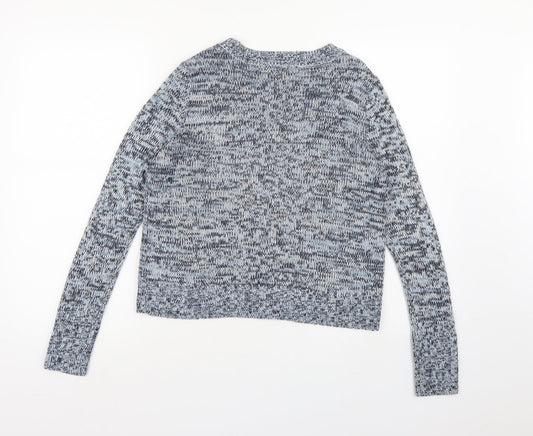 Divided by H&M Womens Blue Knit Pullover Jumper Size XS